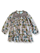 Kleid Mädchen Pastellrosa mit Blumenmuster Gr.5-6 | Cocco