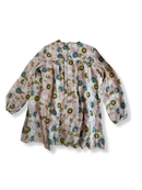 Kleid Mädchen Pastellrosa mit Blumenmuster Gr.5-6 | Cocco