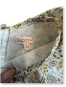 Kleid Beige mit Blumenmuster Gr.128 | Gocco