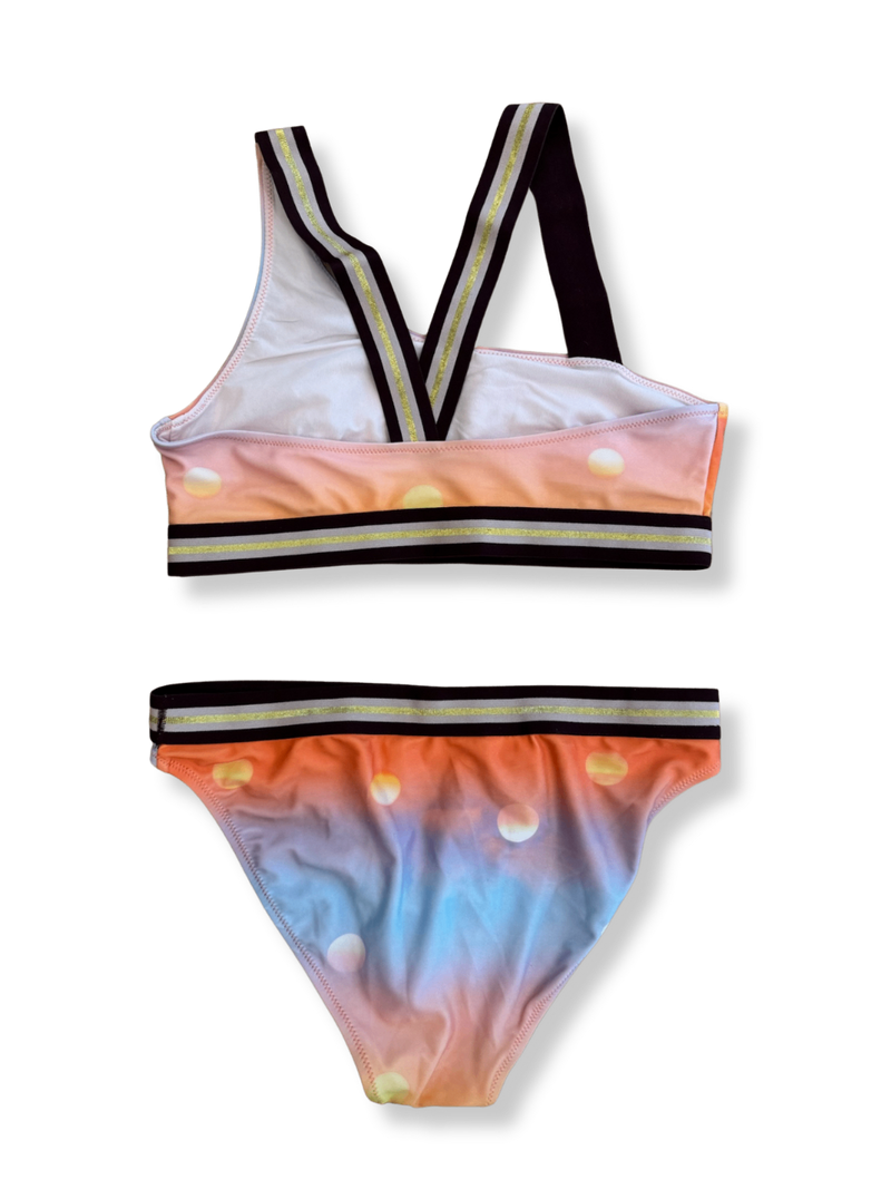 Bikini Orange, Weiß, Schwarz Gr.164 | Molo