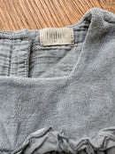 Velours Kleid Mädchen Salbei Gr.6 | buho