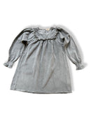 Velours Kleid Mädchen Salbei Gr.6 | buho