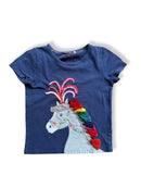 T-Shirt Mädchen Blau Gr.110 | Mini Boden