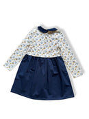 Kleid Mädchen Dunkelblau, Crème Gr.146 | Sergent Major