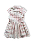 Kleid Beige mit rotem Streifem-Muster Gr.134? | Sergent Major