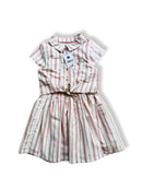 Kleid Beige mit rotem Streifem-Muster Gr.134? | Sergent Major