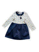 Kleid Mädchen Dunkelblau, Crème Gr.146 | Sergent Major