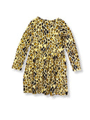 Maxi- mit Kleid gelbem Leo-Print Gr.128 | mini rodini