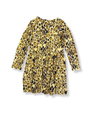 Maxi-Kleid gelb mit Leo-Print Gr.128 | mini rodini