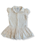 Musselin-Kleid Crème Gr.104 | Mactoot