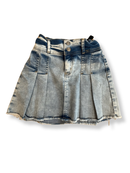 Falten-Rock Denim hellblau Gr.134 | Blue Effect