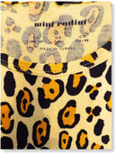 Maxi- mit Kleid gelbem Leo-Print Gr.128 | mini rodini