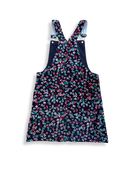 Latzrock Dunkelblau mit Blumenmuster in Pink, Türkis, Weiß Gr.122 | Joules