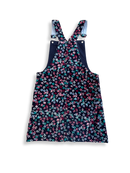 Latzrock Dunkelblau mit Blumenmuster in Pink, Türkis, Weiß Gr.122 | Joules