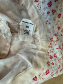 Mütze & Hüten Weiß mit pinken und orangen Blumenmuster Gr.52cm | Pickapooh