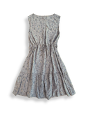 Kleid mauvefarben mit Blumenprint Gr.128 |