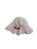 Mütze & Hüten Weiß mit pinken und orangen Blumenmuster Gr.52cm | Pickapooh