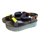 Plateau-Sandalen Grau, Gelbe und Lila Akzente Gr.39 | Camper