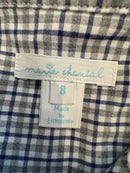 Hemd blau-grau kariert Gr.8 | Marie Chantal