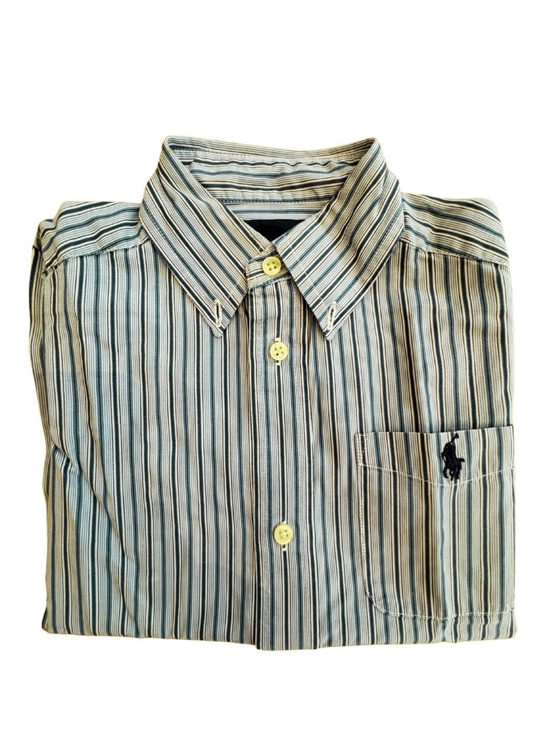 Hemd blau-weiß kariert Gr.98 | Ralph Lauren