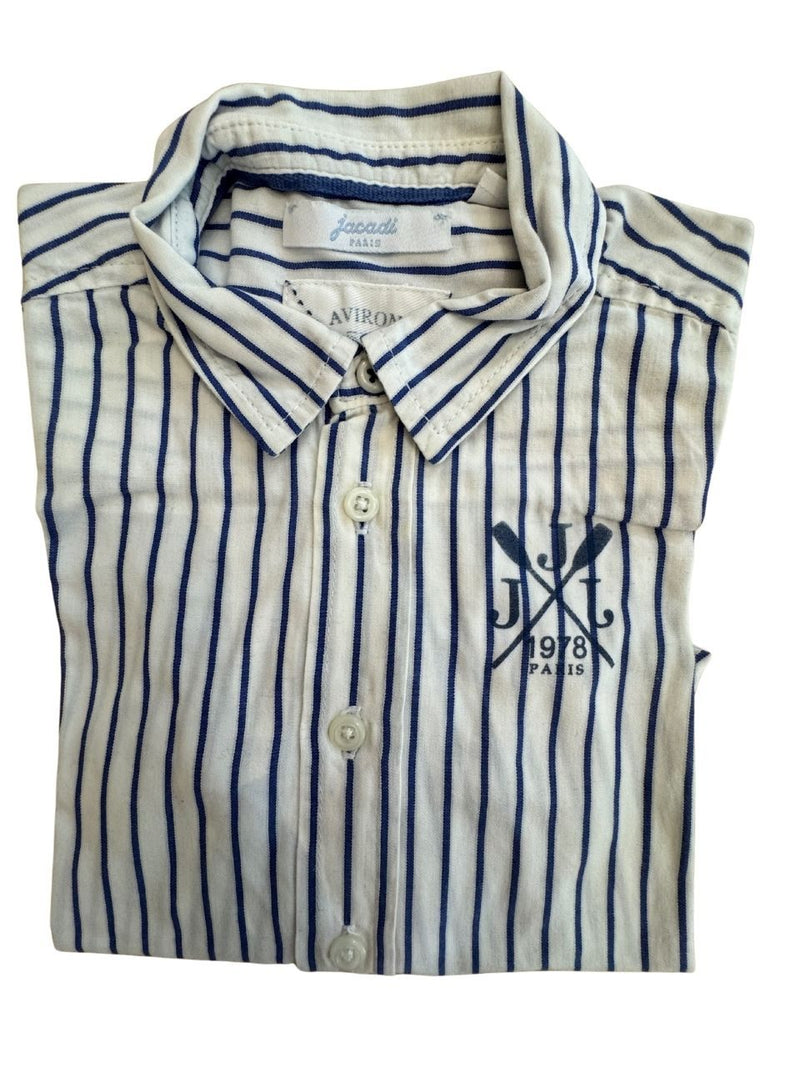 Hemd blau-weiß gestreift Gr.110/116 | Jacadi
