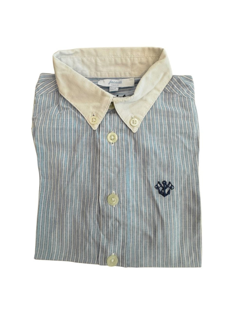 Hemd blau-weiß gestreift Gr.80/86 | Jacadi