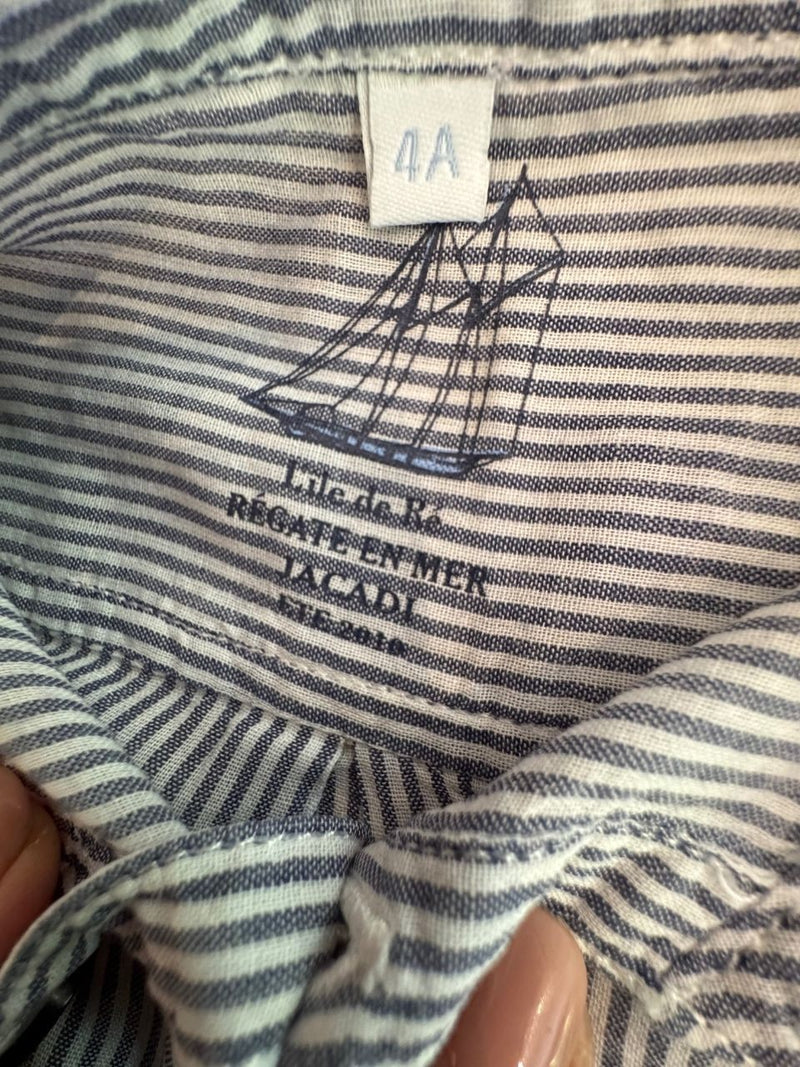 Hemd Jungen blau-weiß gestreift Gr.4 | Jacadi