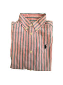 Hemd langarm Rosa-Blau gestreift Gr.2 | Polo Ralph Lauren