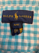 Hemd türkis-weiß kariert Gr.4 | Polo Ralph Lauren