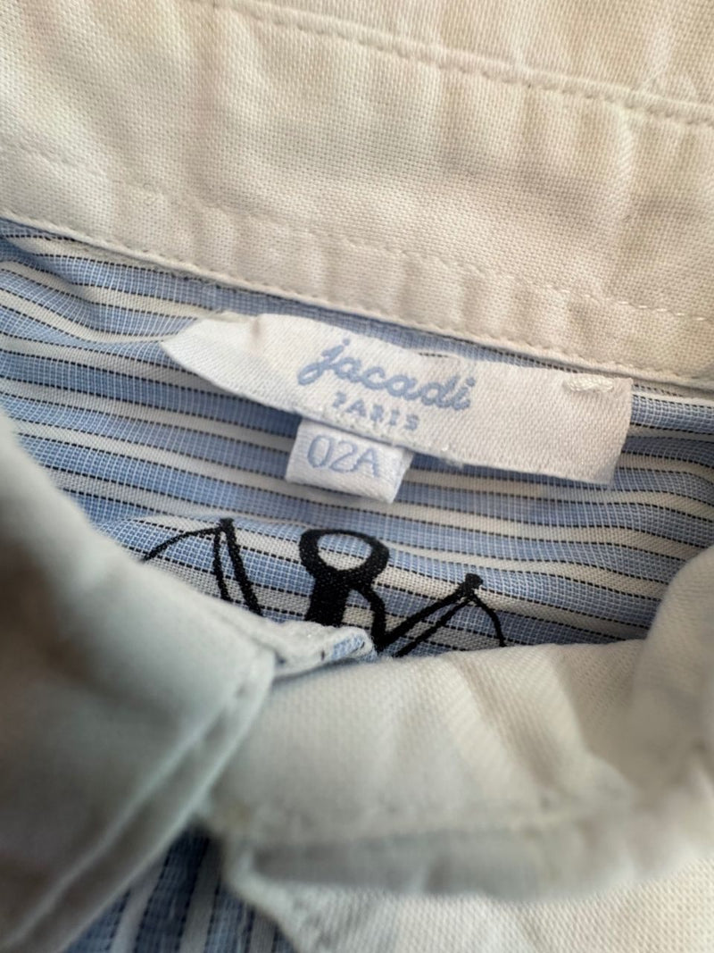 Hemd blau-weiß gestreift Gr.80/86 | Jacadi