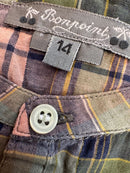 Hemden Pastellfarben mit Dunkelblau und Grün im Karo-Design Gr.14 | Bonpoint