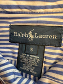 Hemd Blau-Weiß gestreift Gr.110 | Ralph Lauren