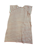 Jersey Kleid Weiß mit rosa Streifen Gr.140 | Noa Noa