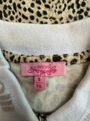 Polo-Shirt Beige mit schwarzem Leopardenmuster Gr.110 | Roberto Cavalli