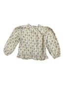 Bluse Beige mit floralem Muster Gr.116 / 6 | Louisiella