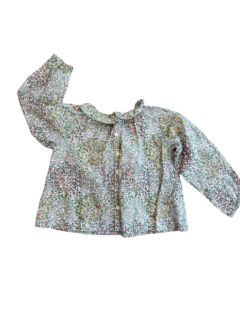 Bluse Vielblumig in Pastelltönen Gr.80/86 | Bonpoint