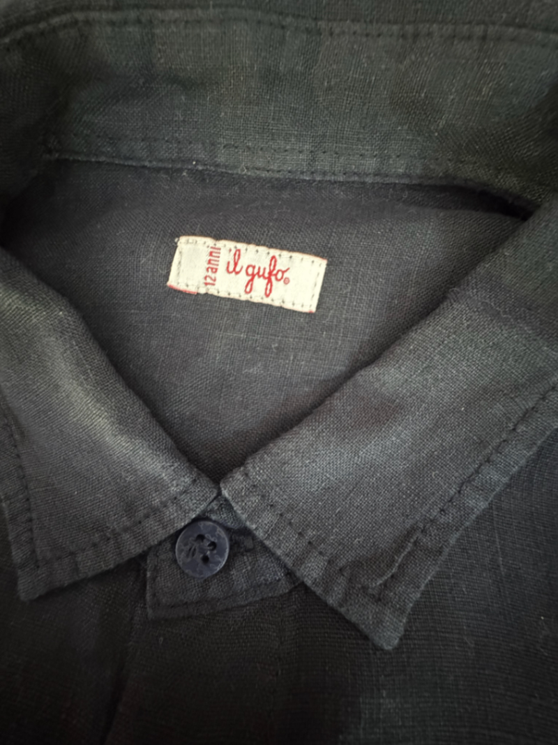 Hemd schwarz Gr.12 | il gufo