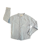Hemd Rundhals Leinen hellblau Gr.128 | MNG