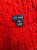 Pullover rot, schwarz Gr.8-10 | Ralph Lauren