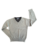 Pullover V-Neck hellgrau Gr.8 | Jacadi