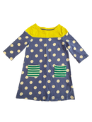 Kleid Blau, Gelb, Grün, Weiß Gr.110/116 | Unbekannt