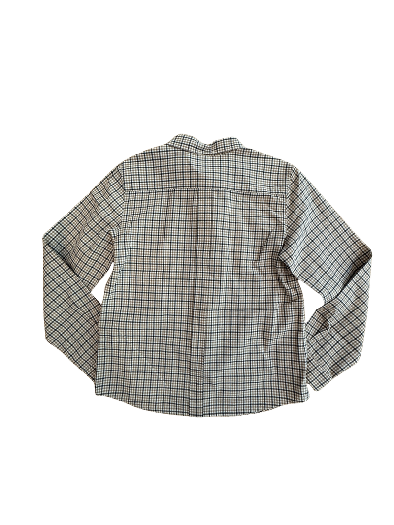 Hemd beige-braunes Karomuster Gr.10 | Bonpoint
