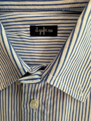 Hemden Weiß mit blauen Streifen Gr.10 | Unbekannt