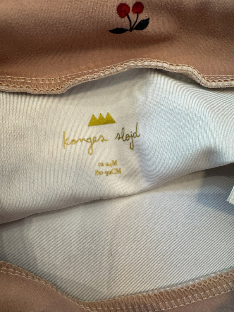 Badehose Baby Rosé mit Kirschenmuster Gr.80 | konges slojd