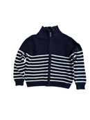 Strickjacke dunkelblau mit weißen Streifen Gr.10 | il gufo