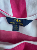 Kleid Blockstreifen Pink-Weiß Gr.98 | Ralph Lauren