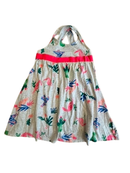 Kleid hellgrau mit Flamingo-Muster Gr.104 | Billieblush