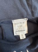 Longsleeve Dunkelblau mit Blumenstickerei Gr.10 | Carrement Beau