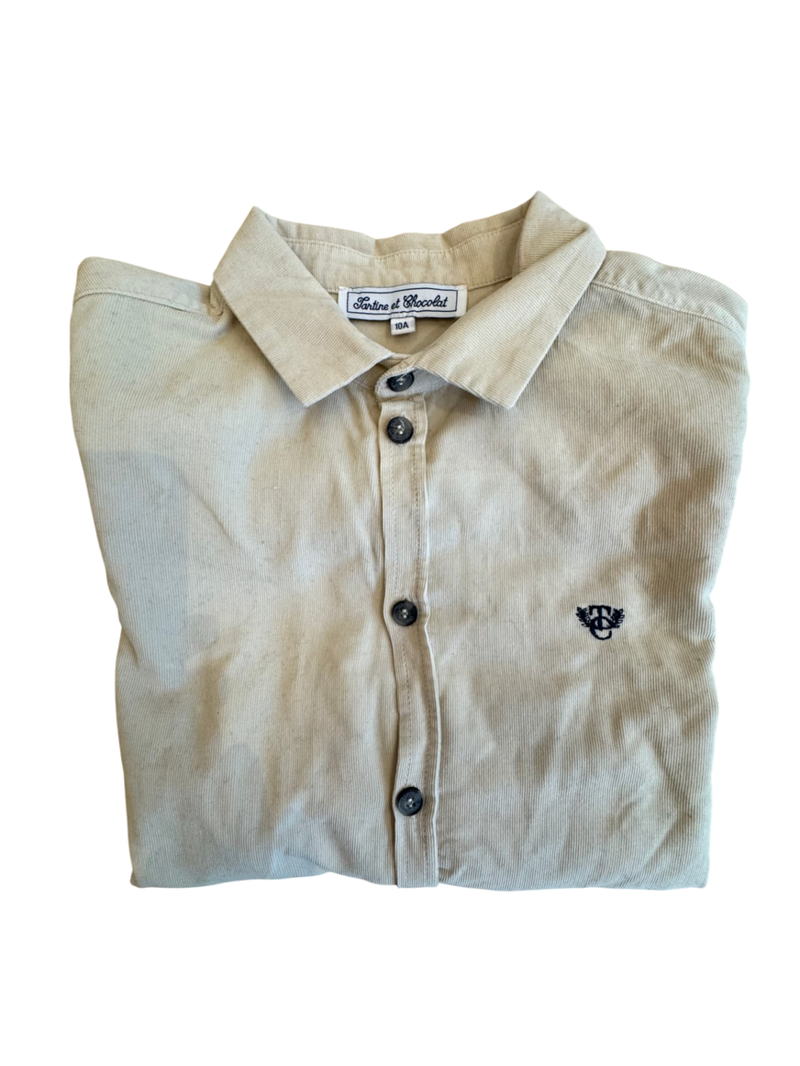 Cord-Hemd für Jungen Beige Gr.10 | Tartine et Chocolat