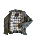 Biker-Jacke gefüttert Olivgrün Gr.10 | Belstaff